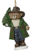Addobbo Orsetto Natalizio Pendente con Cappotto e Cappello | Rohome | Rohome