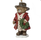 Addobbo Orsetto Natalizio Pendente con Cappotto e Cappello | Rohome | Rohome