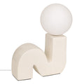 Lampada da tavolo in terracotta moderna onda | rohome