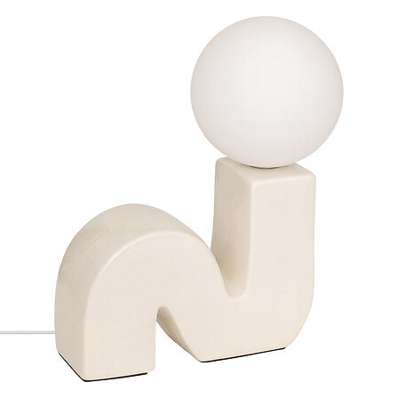 Lampada da tavolo in terracotta moderna onda | rohome