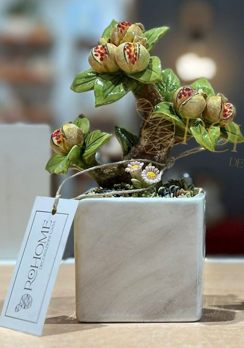 Alberello piccolo con melograno in ceramica | rohome | Rohome
