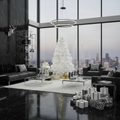 Albero di natale pino imperiale H.210cm bianco | rohome