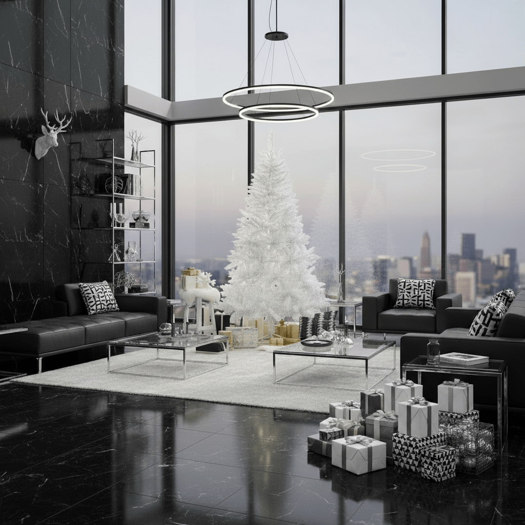Albero di natale pino imperiale H.210cm bianco | rohome | Rohome