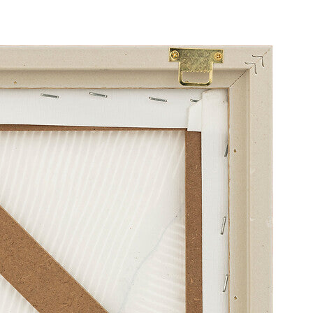 Tela dipinta 3d con cornice in legno chiaro | Rohome