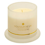 Candela Profumata 240gr fiori di lino in box regalo | Rohome