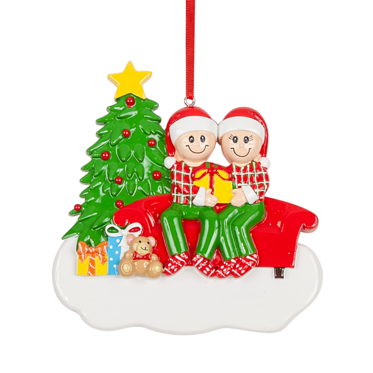 Decorazione Personalizzabile Famiglia con Bambino sul Divano | Rohome