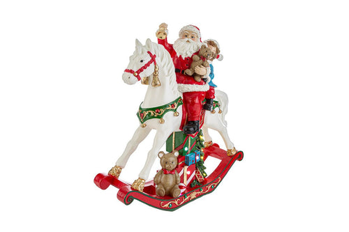 Babbo Natale con cavalluccio e Led | Rohome | Rohome