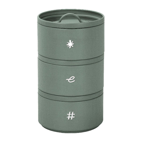 Barattoli impilabili in metallo verde | Rohome | Rohome