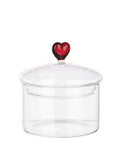 Barattolo in vetro con cuore H.11cm | Rohome | Rohome
