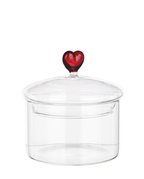 Barattolo in vetro con cuore H.11cm | Rohome | Rohome