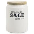 Barattolo Sale colore bianco in ceramica | rohome | Rohome