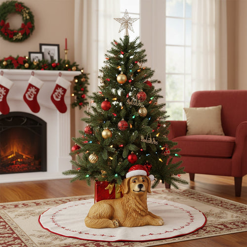 Base per albero di natale cane con pacchi regalo | rohome | Rohome