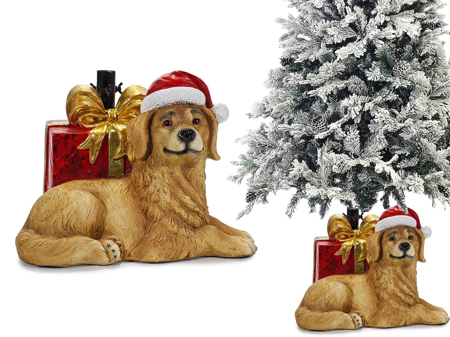 Base per albero di natale cane con pacchi regalo | rohome | Rohome