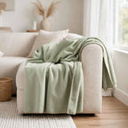 Plaid in cashmere colore verde double face | Rohome