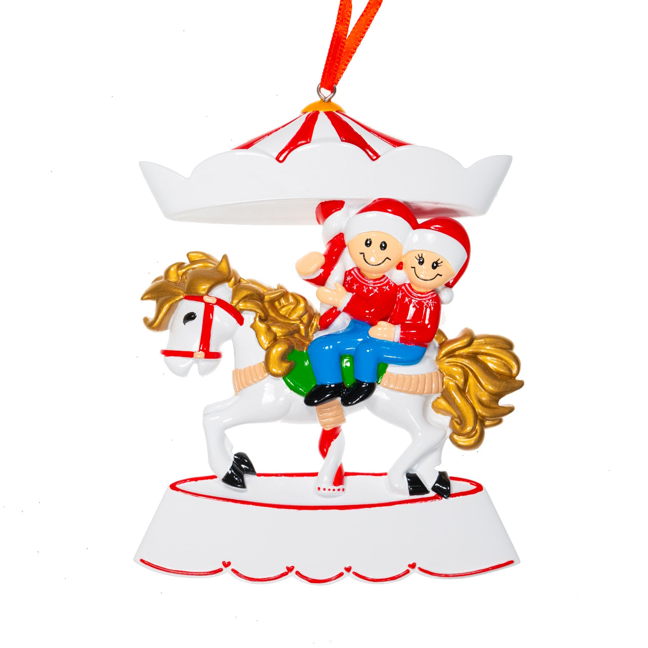 Decorazione Personalizzabile Coppia sulla Giostra – Natale | Rohome