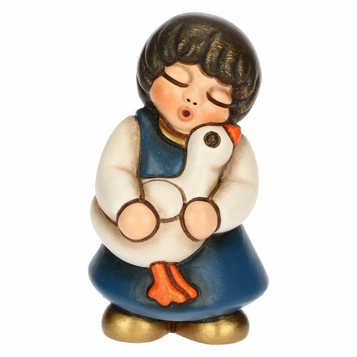 Bimba con oca Presepe Thun Blu | Rohome | Rohome