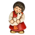 Bimba con oca Presepe Thun Rosso | Rohome | Rohome