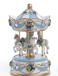 Bomboniera carillon giostra 19.5 in resina celeste | Rohome | Rohome
