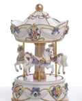 Bomboniera carillon giostra 19.5 in resina rosa | Rohome | Rohome