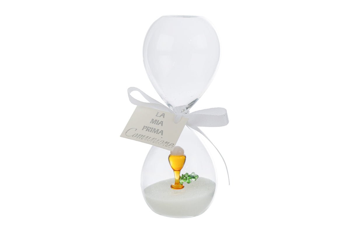 Bomboniera Clessidra prima comunione con decoro interno 3d h 10 | Rohome | Rohome