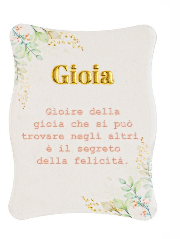 Bomboniera comunione calamita con scritte  | rohome
