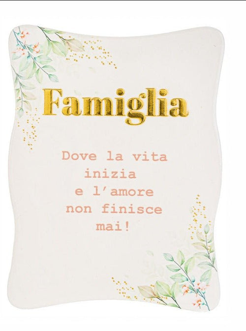 Bomboniera comunione targhetta con scritte | rohome