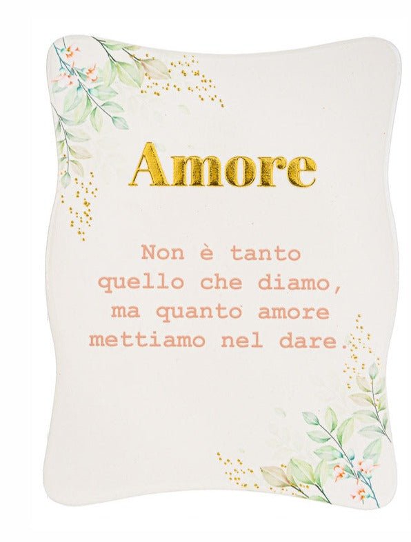 Bomboniera comunione targhetta con scritte | rohome