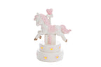 Bomboniera giostrina led cavallo in porcellana celeste | rohome | Rohome