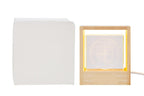 Bomboniera Lampada cubo usb in vetro con mondo | Rohome | Rohome