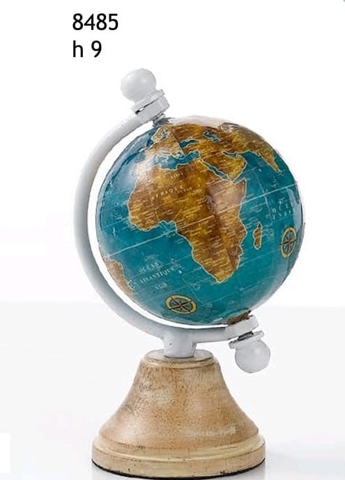 Bomboniera mappamondo in legno colorato | Rohome