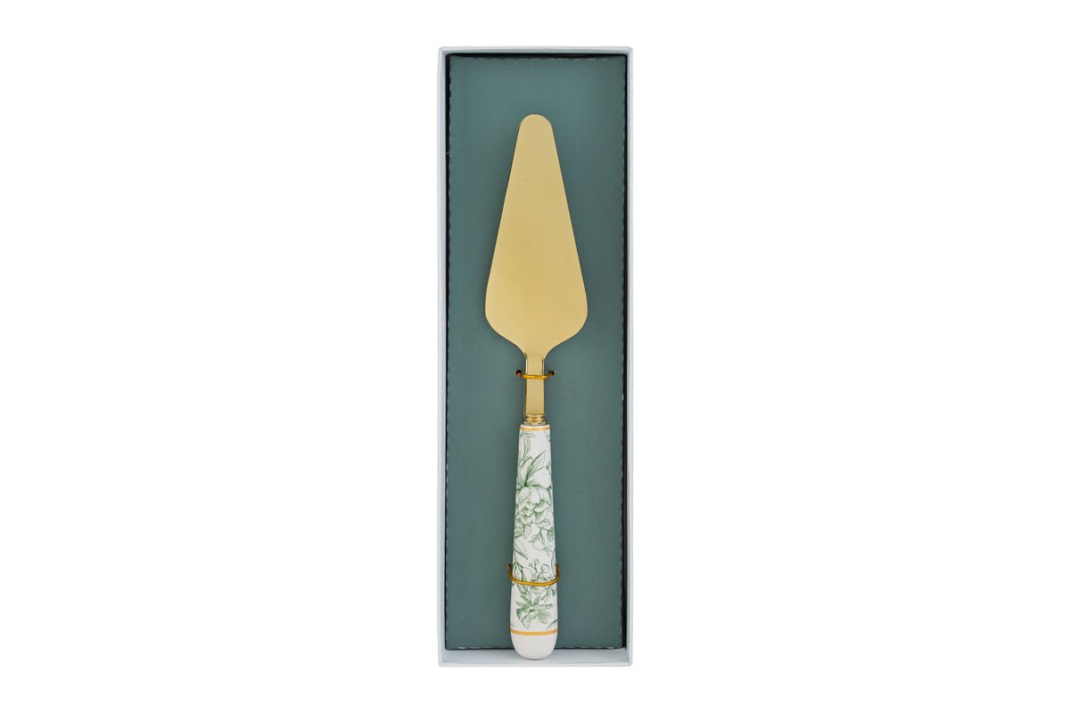 Bomboniera Paletta torta con decorazione fiori verde | Rohome | Rohome