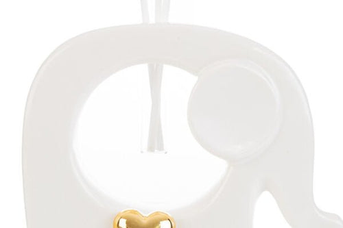 Bomboniera profumatore elefante con cuore oro | rohome | Rohome