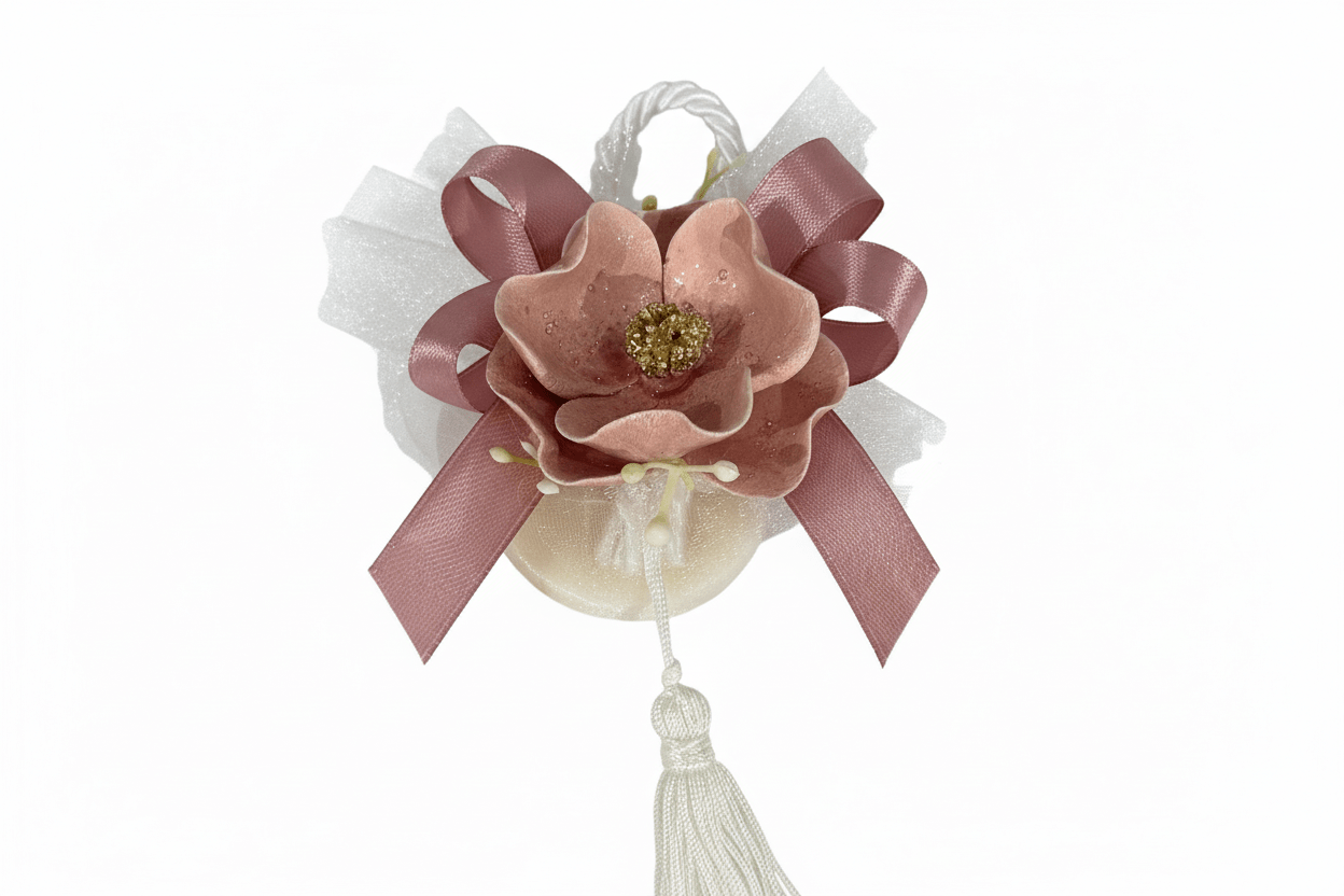 Bomboniera Saponetta piccola con peonia | Rohome | Rohome