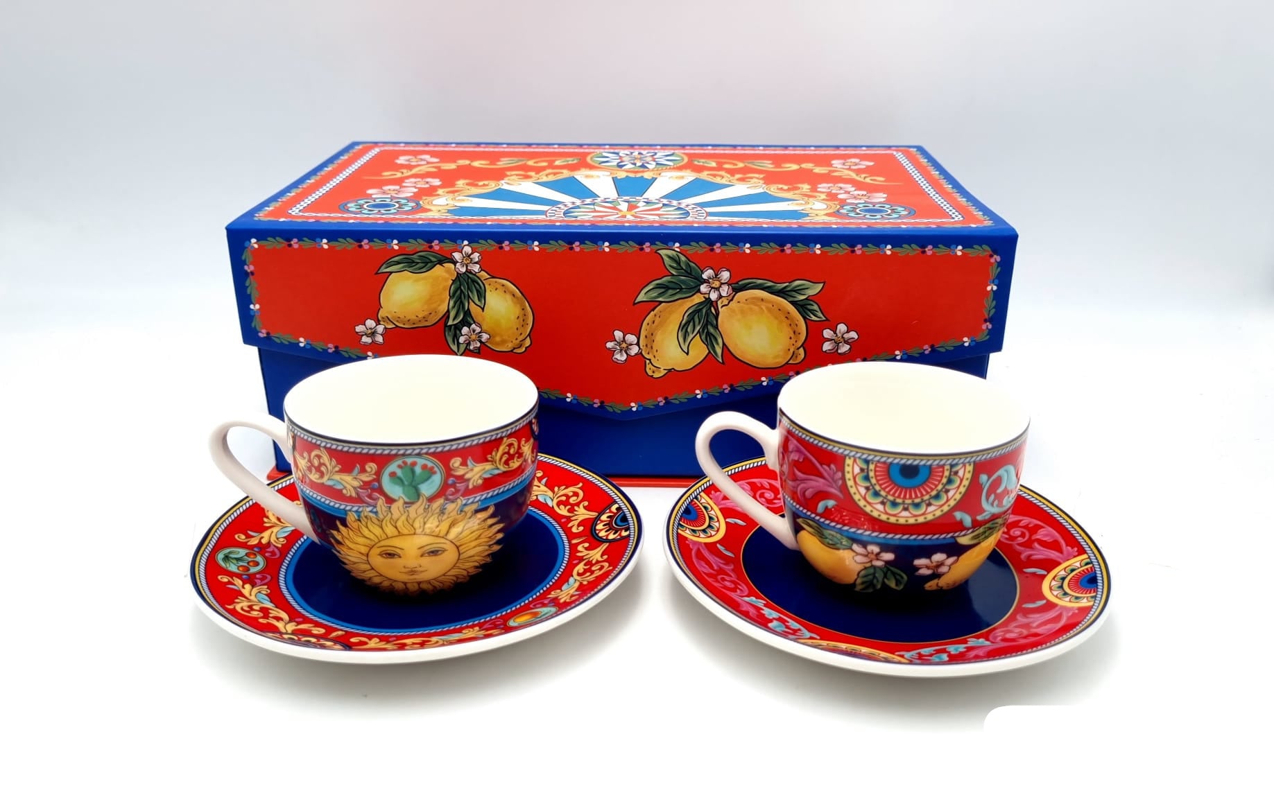 Set 2 Tazzine Sicily in ceramica smaltata | rohome