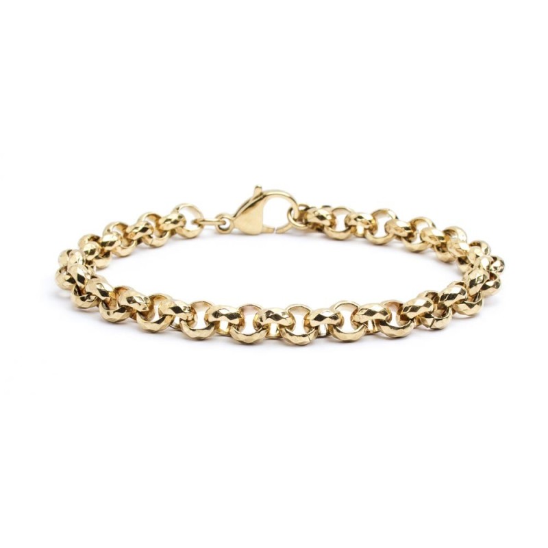 Marlù - Bracciale catena diamantata rolò oro | Rohome