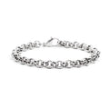 Marlù - Bracciale catena diamantata rolò acciaio | Rohome