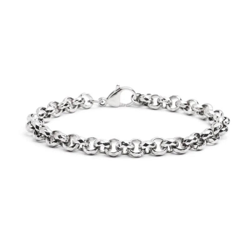 Marlù - Bracciale catena diamantata rolò acciaio | Rohome