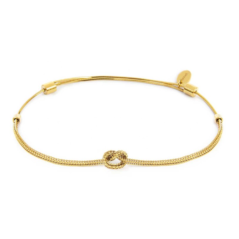 Marlù - Bracciale oro con nodo catena foxtail tg S | Rohome