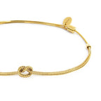Marlù - Bracciale oro con nodo catena foxtail tg S | Rohome