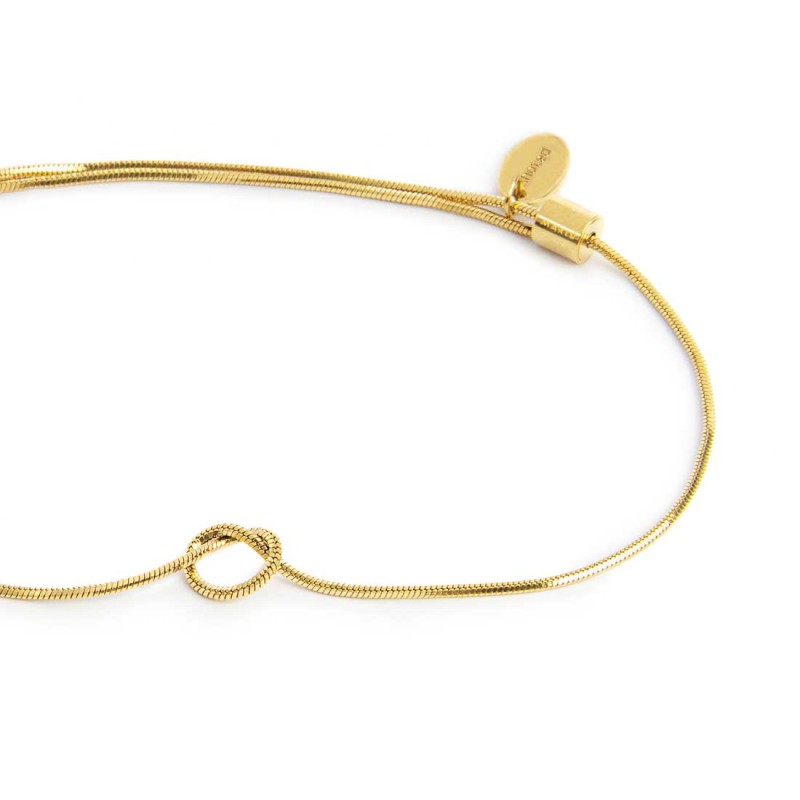 Marlù - Bracciale snake oro con nodo  tg M | Rohome