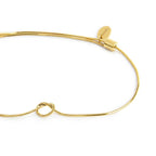 Marlù - Bracciale snake oro con nodo  tg M | Rohome