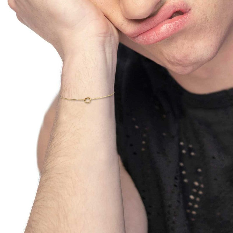 Marlù - Bracciale snake oro con nodo  tg M | Rohome