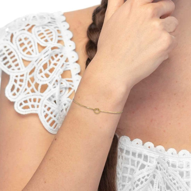 Marlù - Bracciale snake oro con nodo  tg M | Rohome