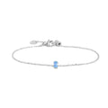 Marlù - Bracciale a Catena con Zircone Baguette acqua marina | Rohome