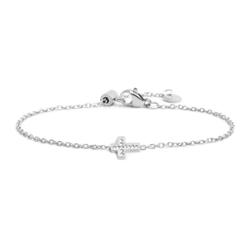 Marlù - Bracciale croce con cristalli | Rohome