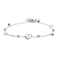 Marlù - Bracciale cuore madreperla con sfere e zirconi | Rohome