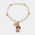 Bracciale elastico con perle e testa di moro | Rohome | Rohome