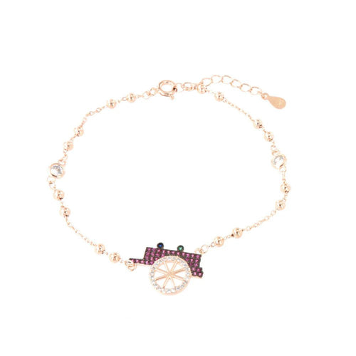 Bracciale in argento con ciondolo carrettino siciliano | Rohome | Rohome