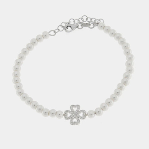 Bracciale in argento con perle di acqua dolce | Rohome | Rohome
