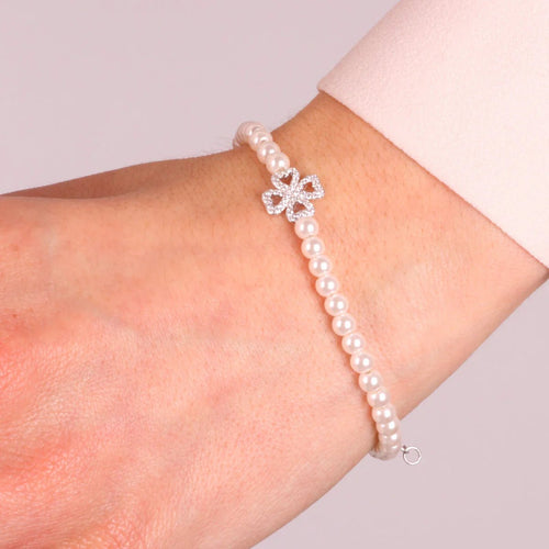 Bracciale in argento con perle di acqua dolce | Rohome | Rohome